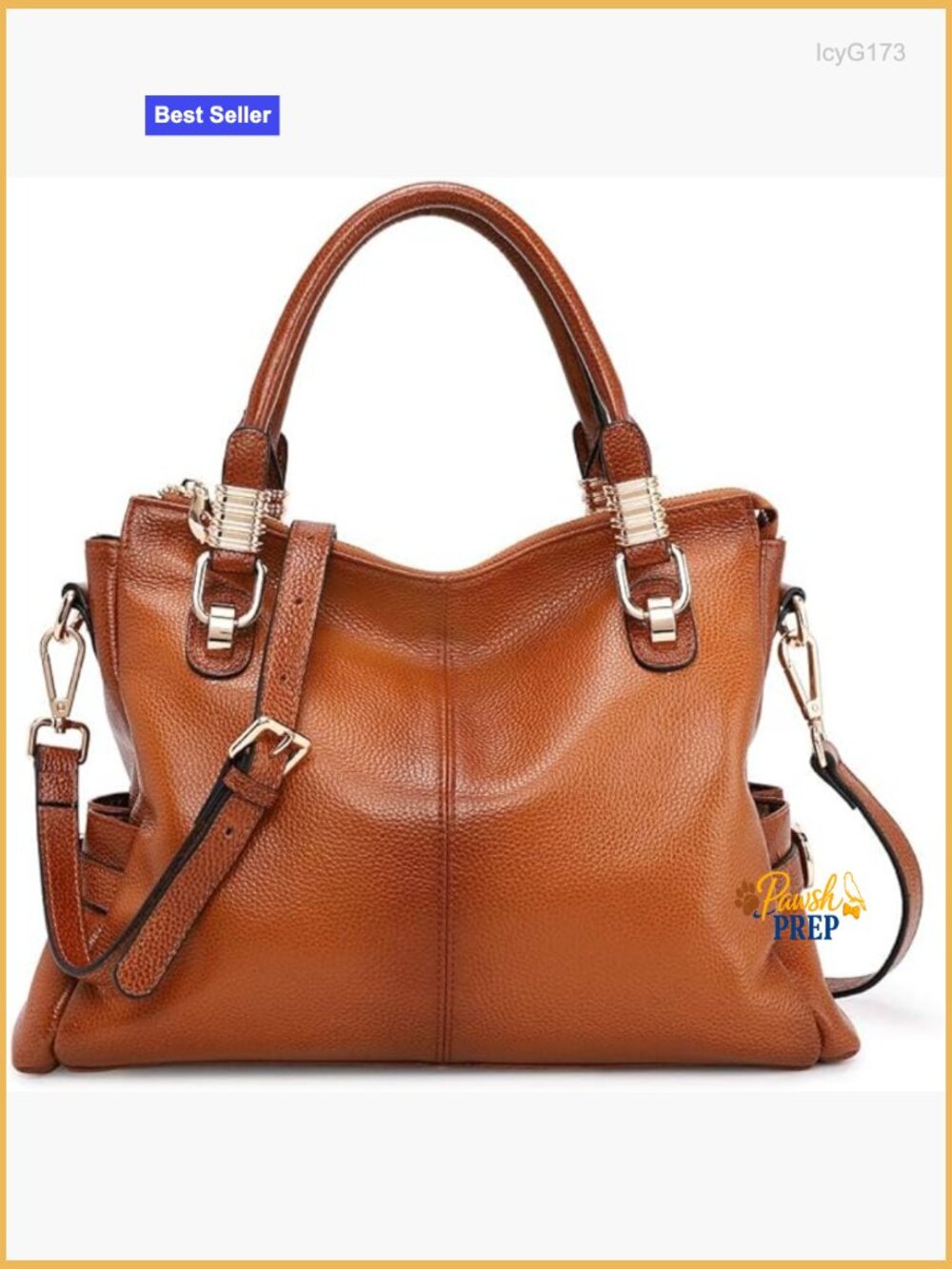Genuine Leather Satchel Tote Shoulder Bag Handbag Purse